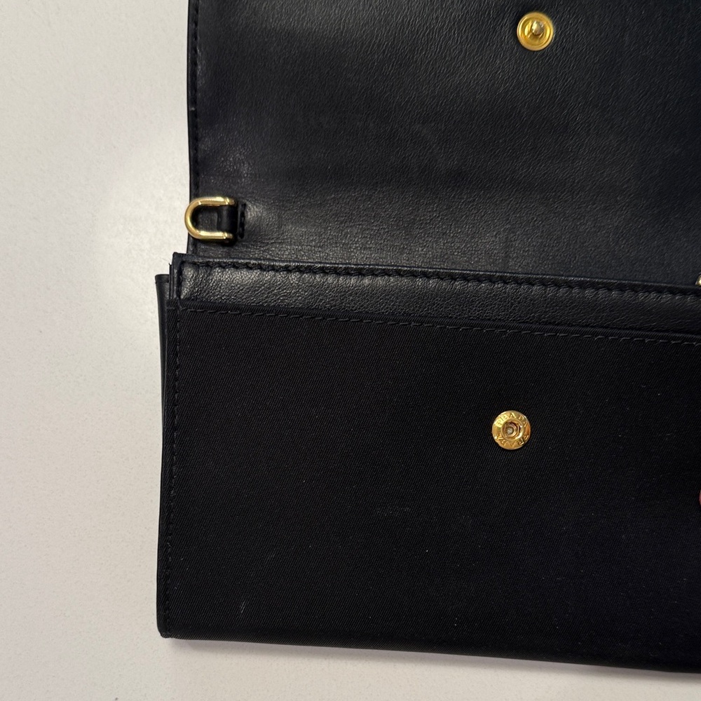 Authentic Prada Black Leather Tri-Fold Wallet - Picture 6 of 8